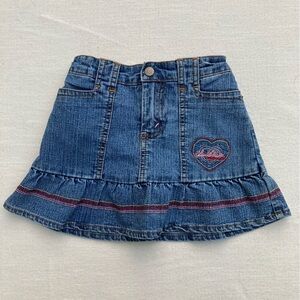 LEVI STRAUSS | Embroidered Denim Skort